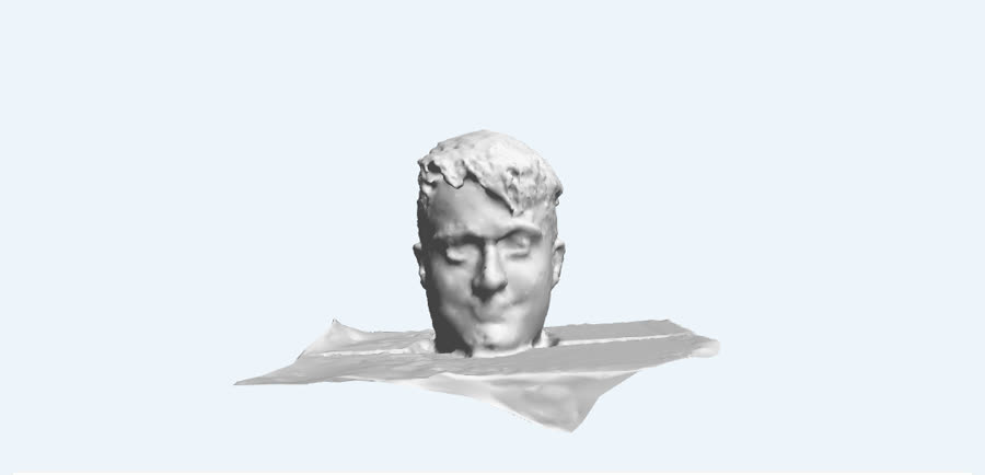 Preview render of the Andrew Head 3D model